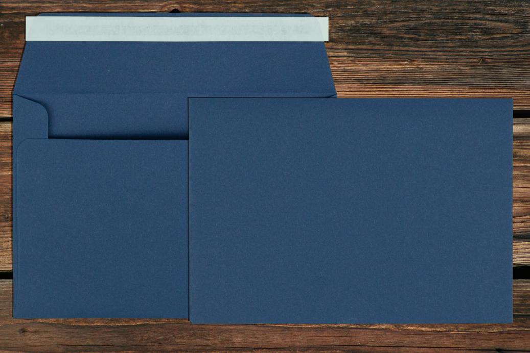 Briefhüllen C6 114x162 mm Haftklebend Nachtblau 80 g/qm